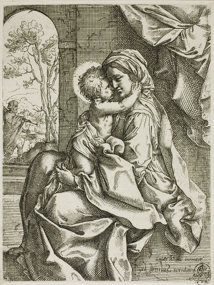 Madonna and Child with Saint Joseph by Ventura Salimbeni