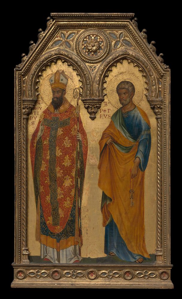 Saints Augustine and Peter by Workshop of Paolo Veneziano