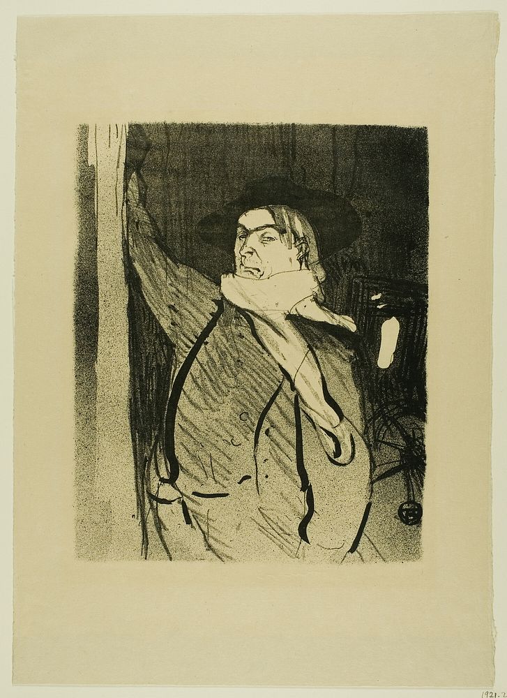 Aristide Bruant, from Le Café-Concert by Henri de Toulouse-Lautrec