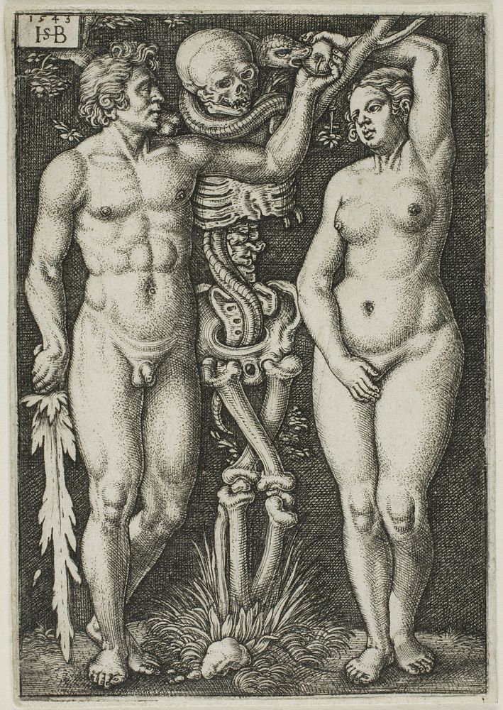 Adam and Eve by Hans Sebald Beham