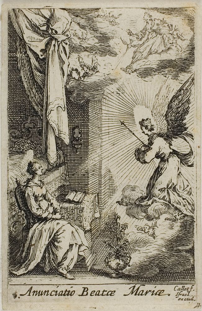 The Annunciation, from The Life of the Virgin by Jacques Callot