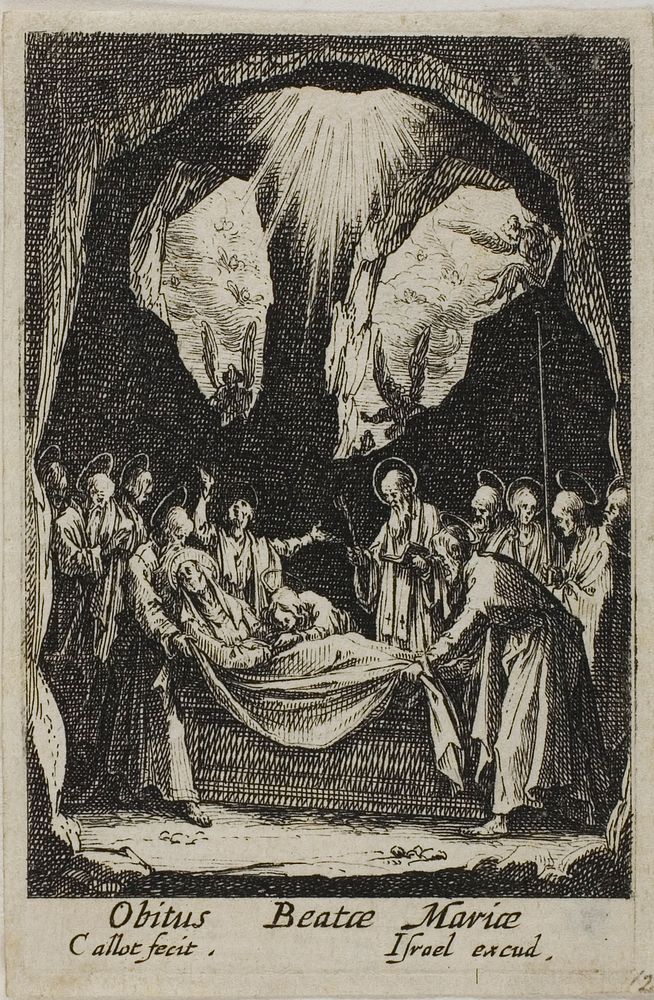 The Interment of the Virgin, from The Life of the Virgin by Jacques Callot
