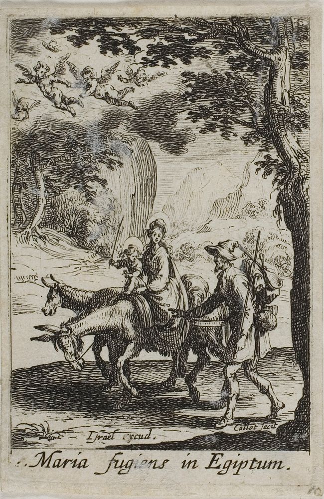 The Flight into Egypt, from The Life of the Virgin by Jacques Callot