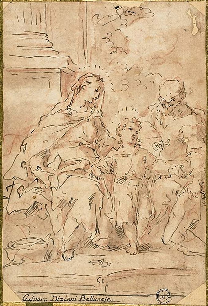 Holy Family by Gaspare Diziani