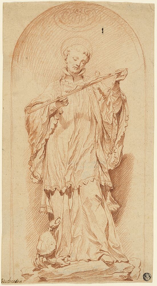 Saint Francis Holding a Crucifix by Edme Bouchardon