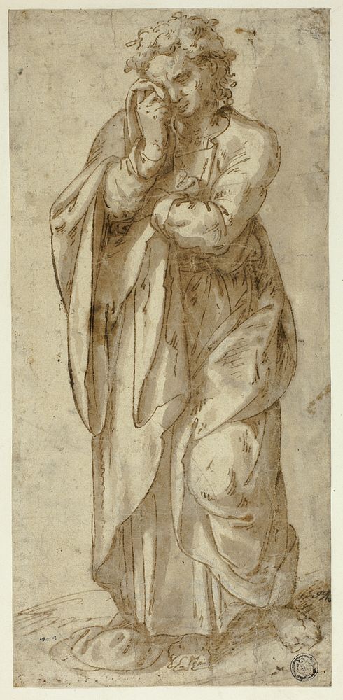 Weeping Saint John the Evangelist by Unknown Milanese