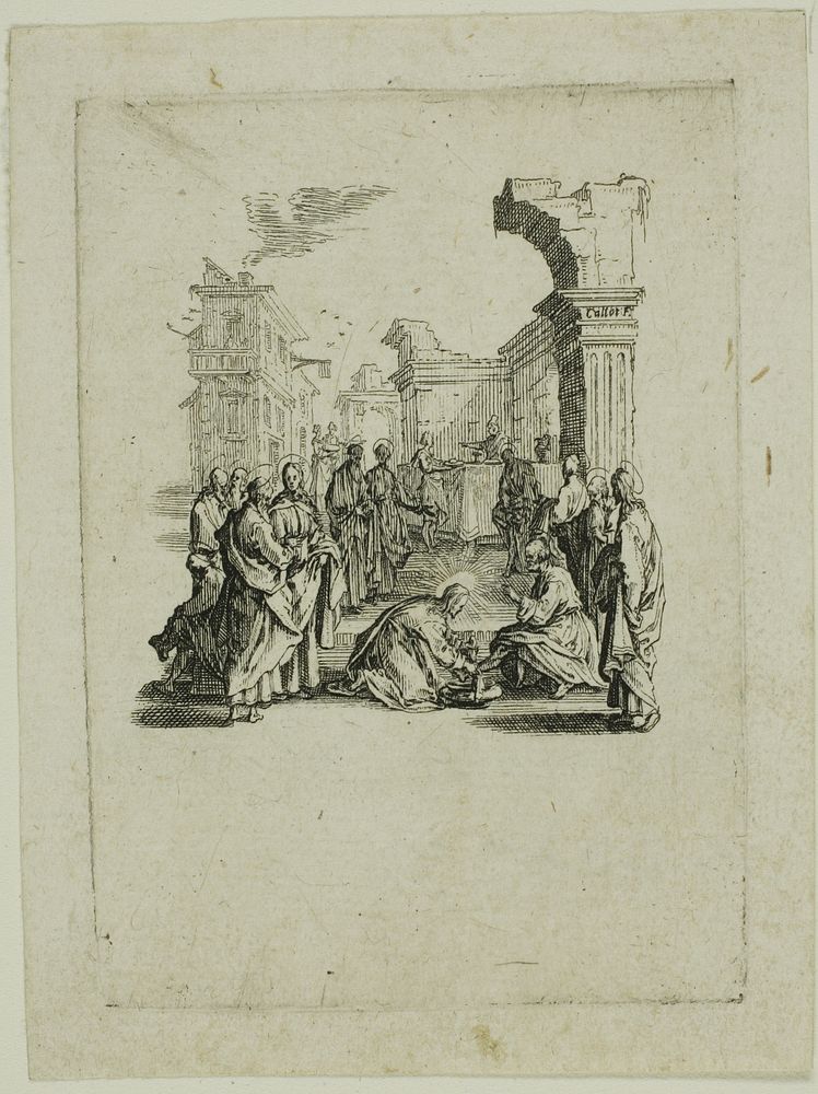 Washing the Feet, from The Small Passion by Jacques Callot