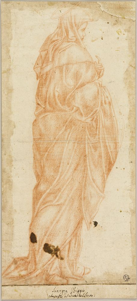 Virgin Mary Standing in Profile by Franciabigio