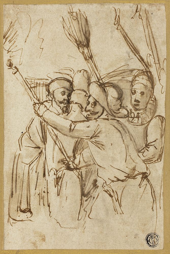 Carnival Figures by Antonio Carracci