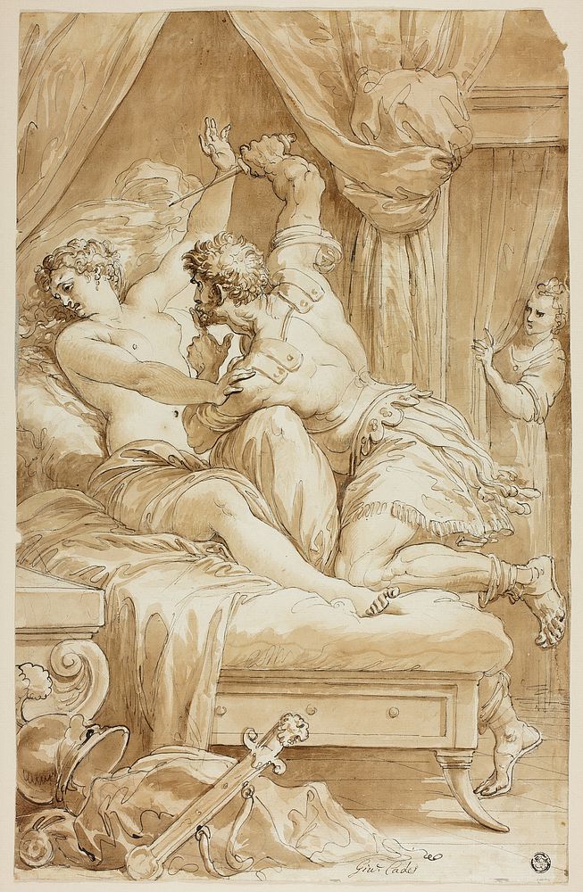 Rape of Lucretia by Giuseppe Cades