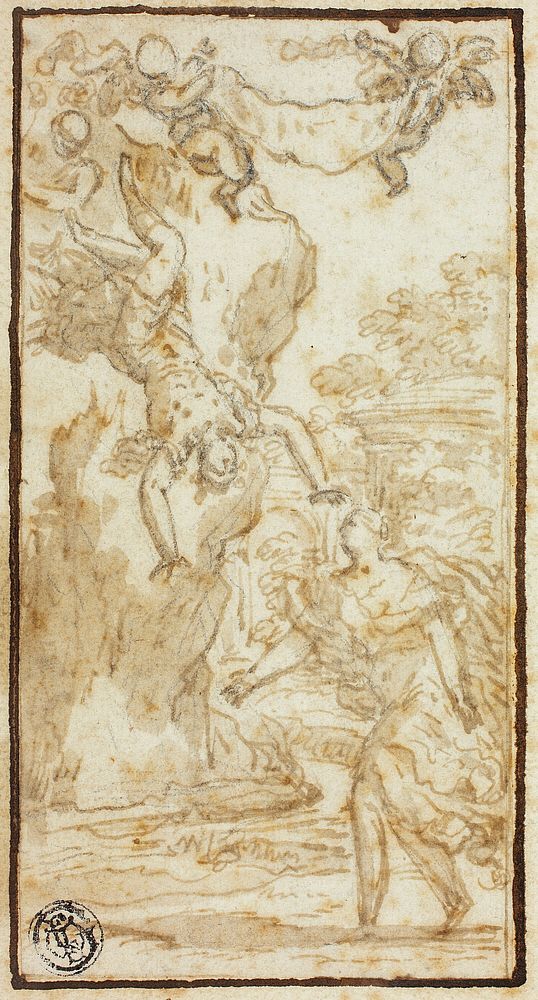 Mythological Scene by Follower of Pietro da Cortona