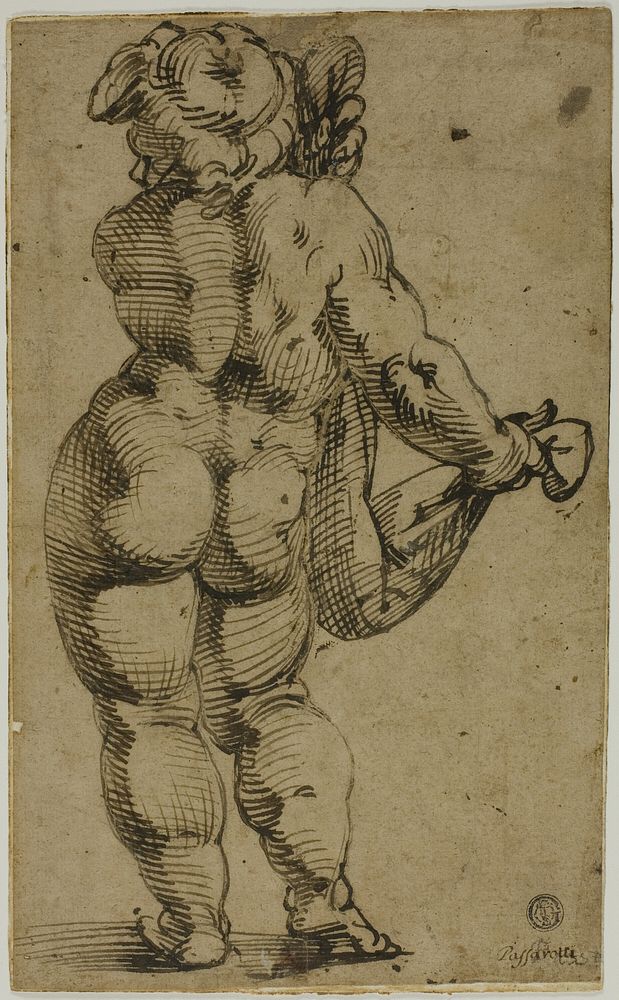 Standing Putto Seen From the Back by Bartolomeo Passarotti