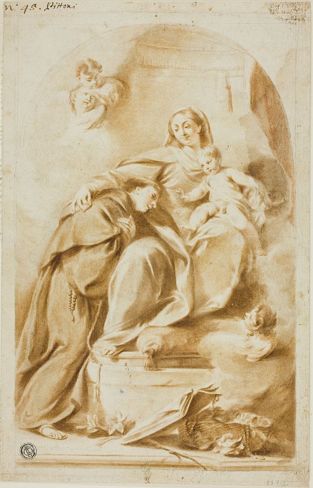 Madonna and Child with Saint Anthony of Padua by Giovanni Battista Pittoni, the younger