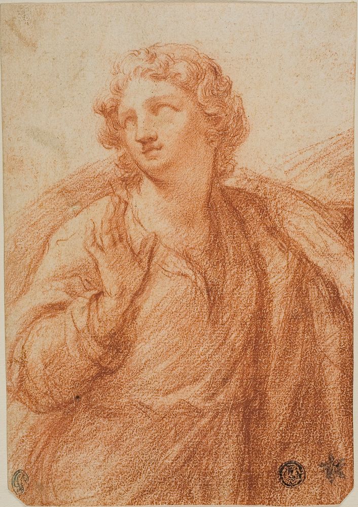 Half-length Draped Figure by Guido Reni