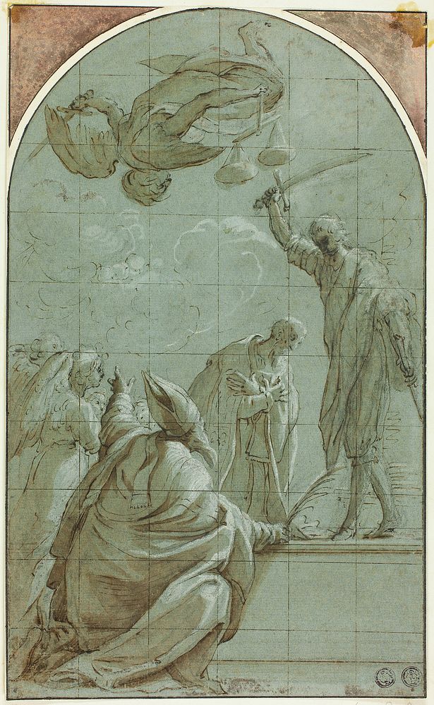 Martyrdom of a Saint Interrupted by Justice by Pupil of Charles Joseph Natoire