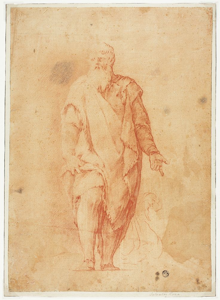 Standing Bearded Man by Luca Giordano