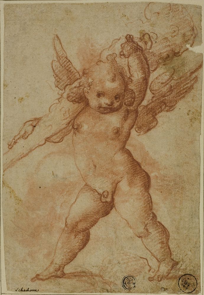 Putto with Club of Hercules by Marco Marchetti