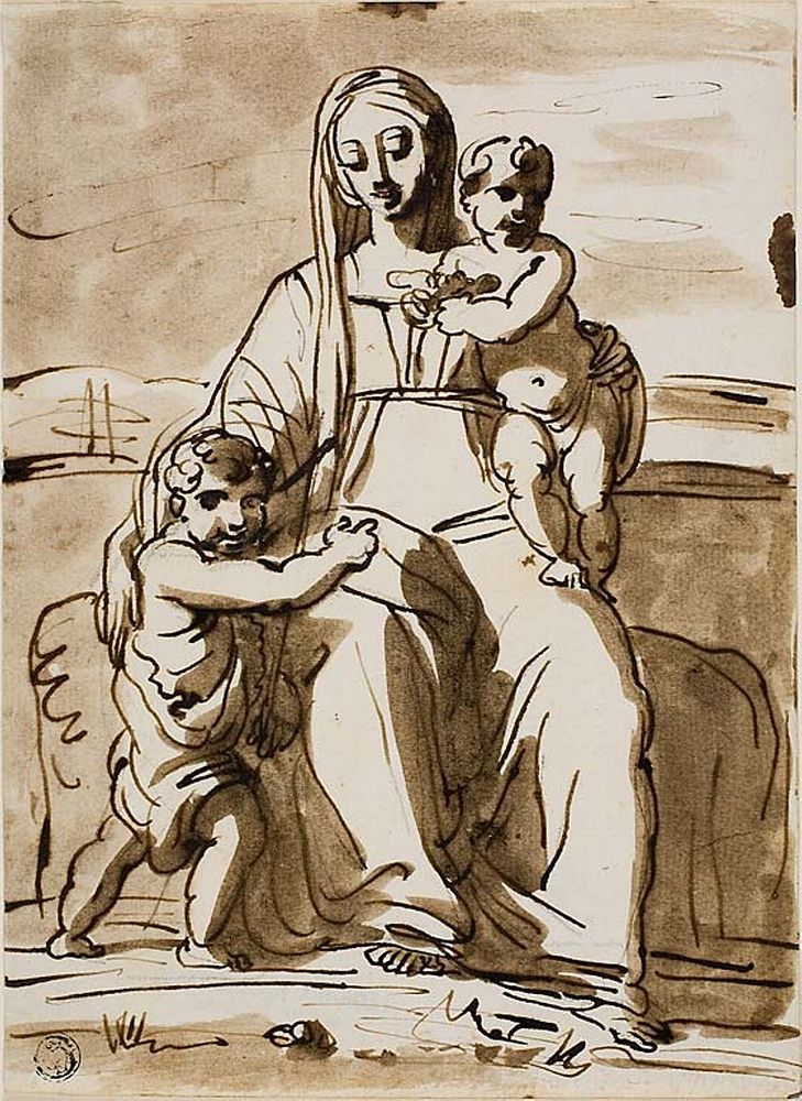 Madonna and Child with Saint John by Fortunato Duranti