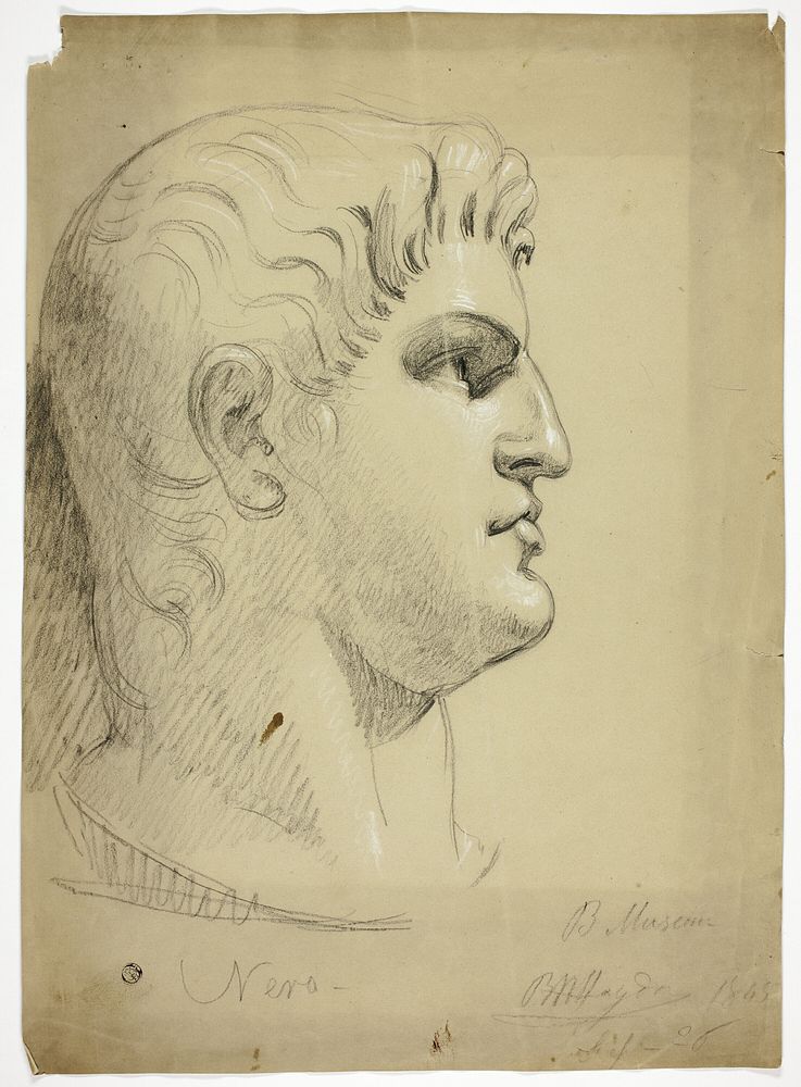 Head of Nero in the British Museum by Benjamin Robert Haydon