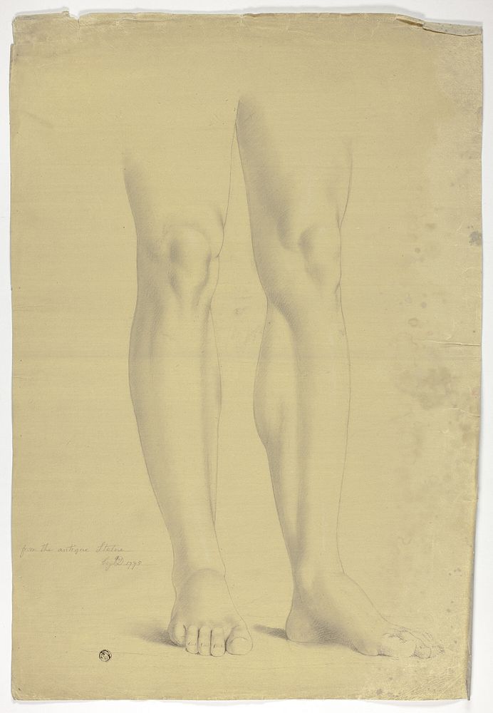 Legs after Antique Statue of Standing Figure by John Downman