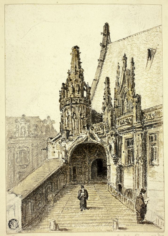 Palace of Justice, Rouen by Frederick Nash