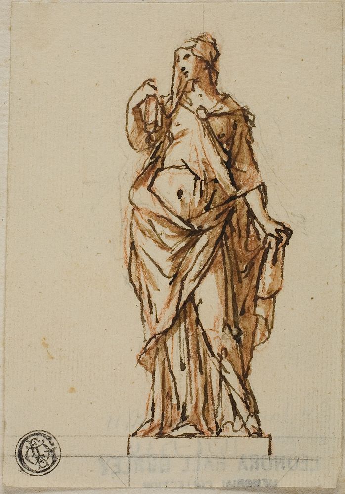 Project for a Statue: Woman Holding Book with Right Hand by John Michael Rysbrack
