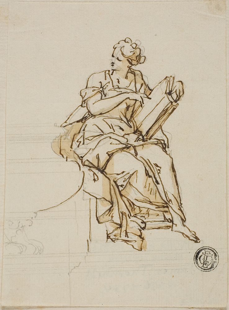 Wisdom: Unexecuted Design for the Monument to the First Duke of Marlborough by John Michael Rysbrack