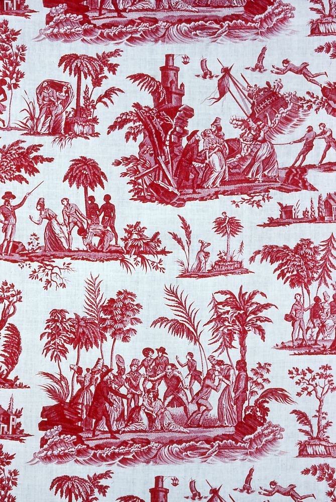 “Paul and Virginie” Furnishing Fabric, Paul et Virginie, Paul and Virginie by Petitpierre et Cie. (Manufacturer)