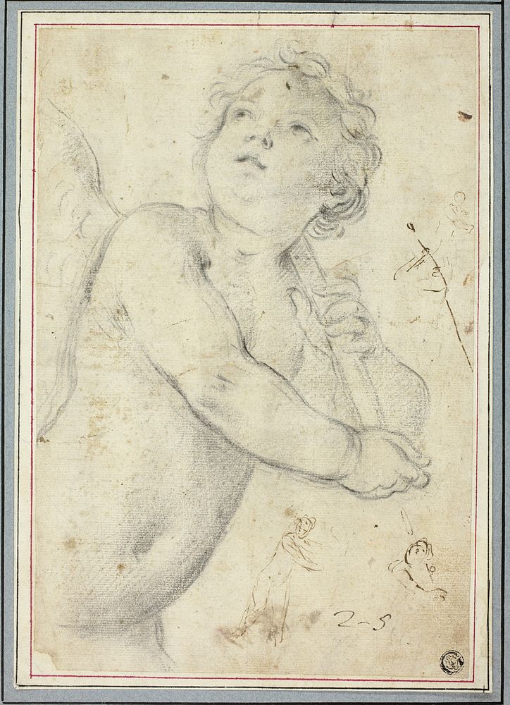 Putto Holding Staff by Guido Reni