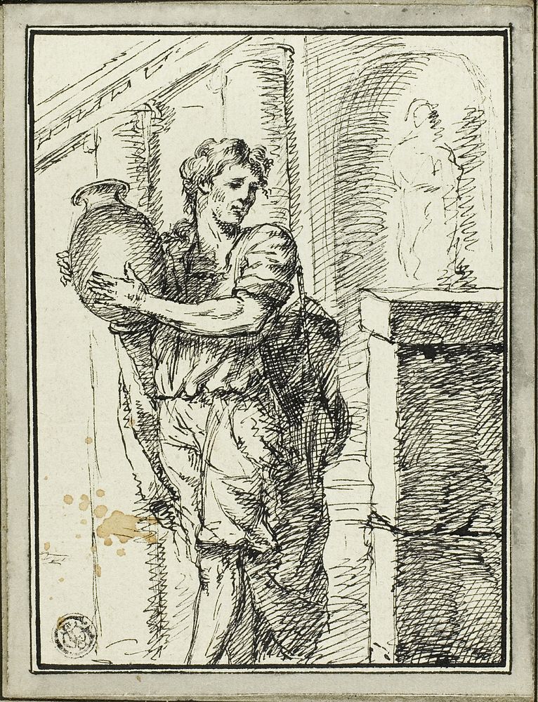 Man Holding Jar by David Pierre Giottino Humbert de Superville