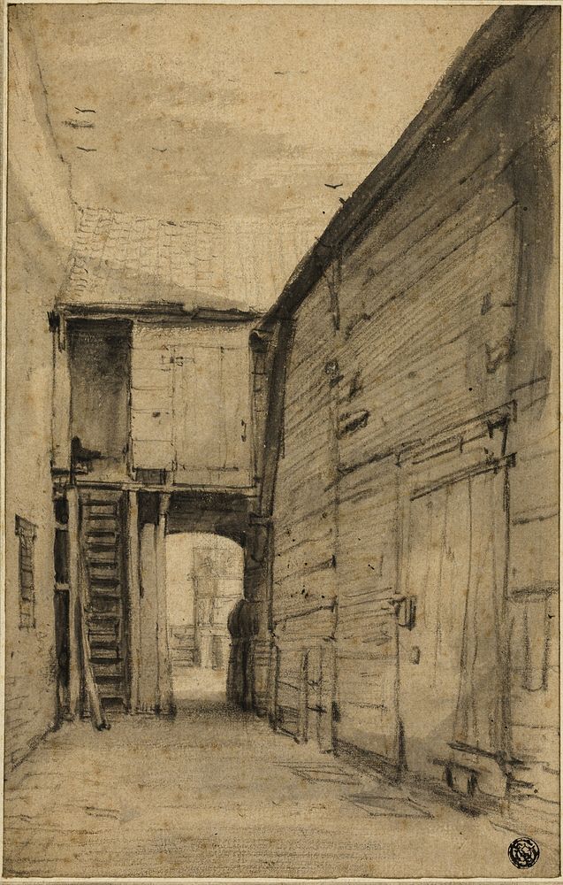 Yard of an Old House by Cornelis Saftleven