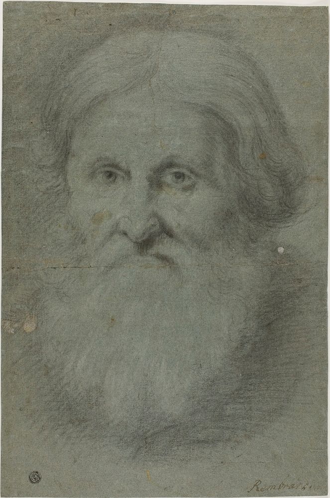 Final Published Work: Head of Menem Ben Israel by Rembrandt van Rijn