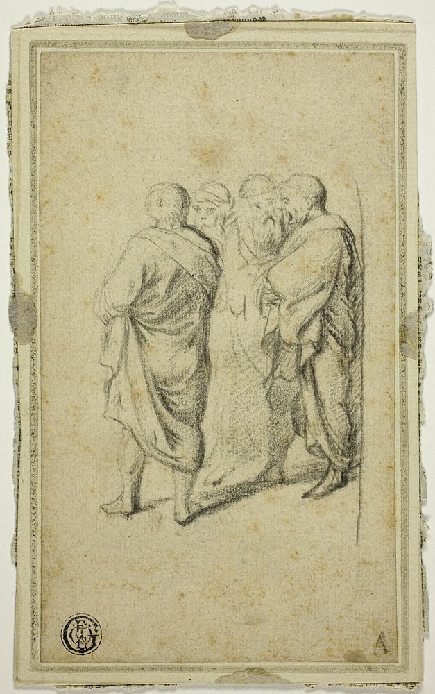 Group of Four Men in Togas by Gerard ter Borch