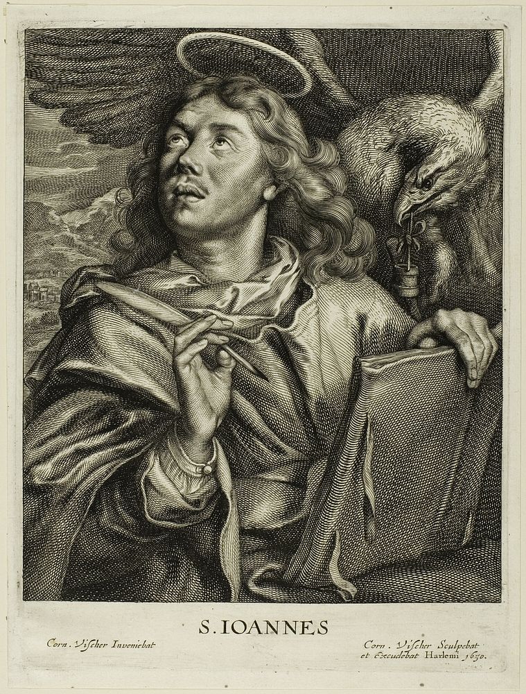 Saint John, from The Four Evangelists by Cornelis Visscher