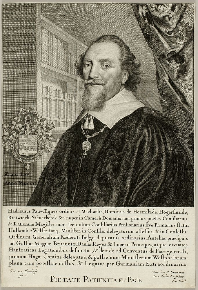 Adriaen Pauw, Lord of Heemstede by Cornelis Visscher