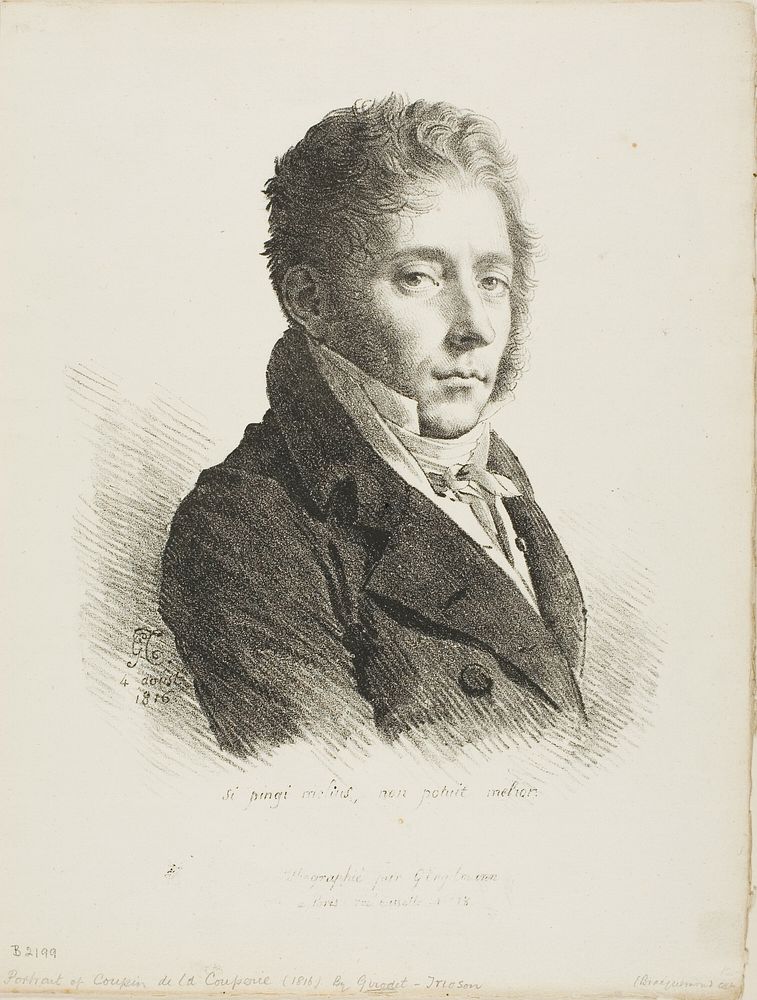 Portrait of Coupin de la Couperie by Anne-Louis Girodet de Roussy-Trioson