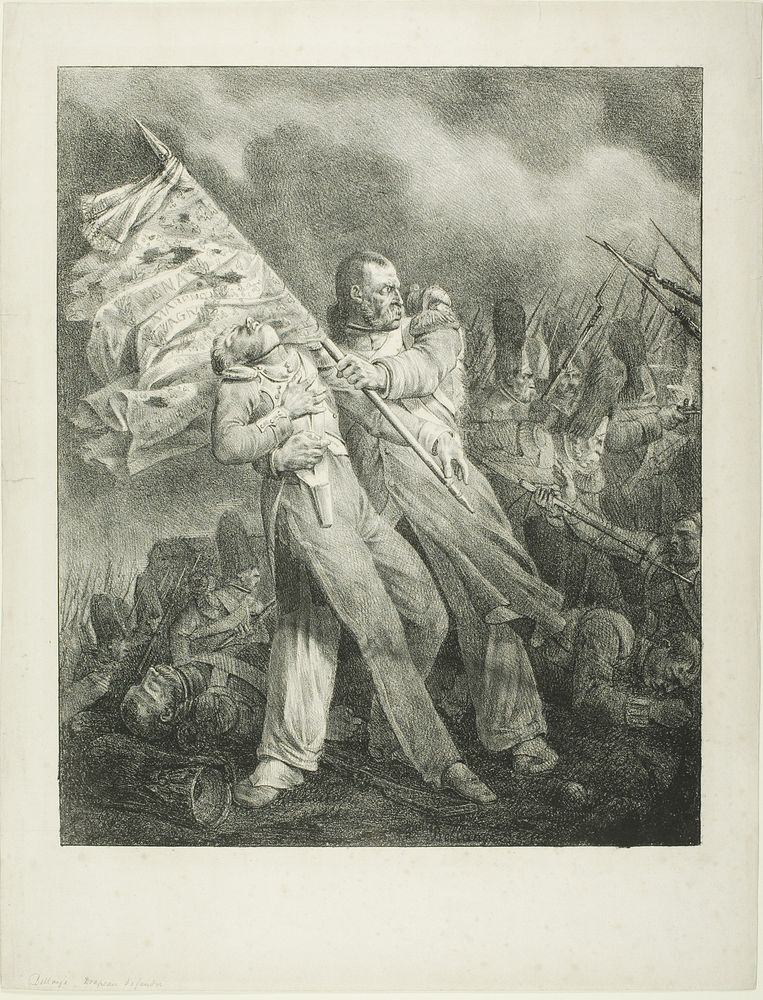 The Wounded Standard-Bearer by Joseph Louis Hippolyte Bellangé