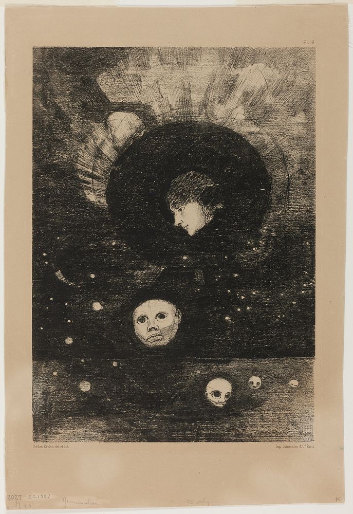 Germination, plate two from In Dreams by Odilon Redon