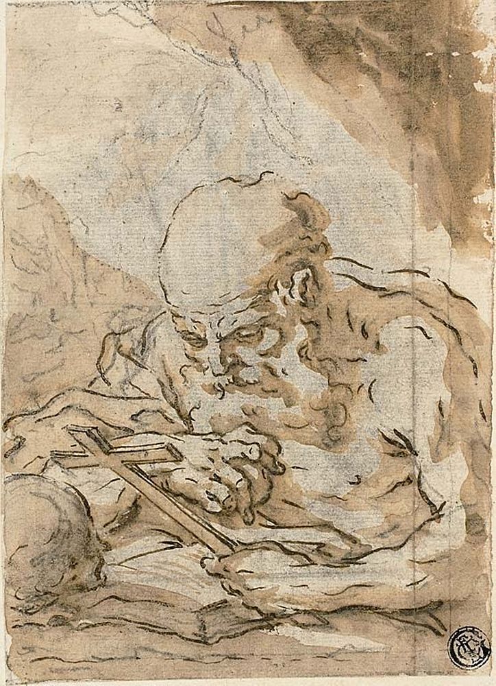 Saint Jerome by Giuseppe Maria Crespi