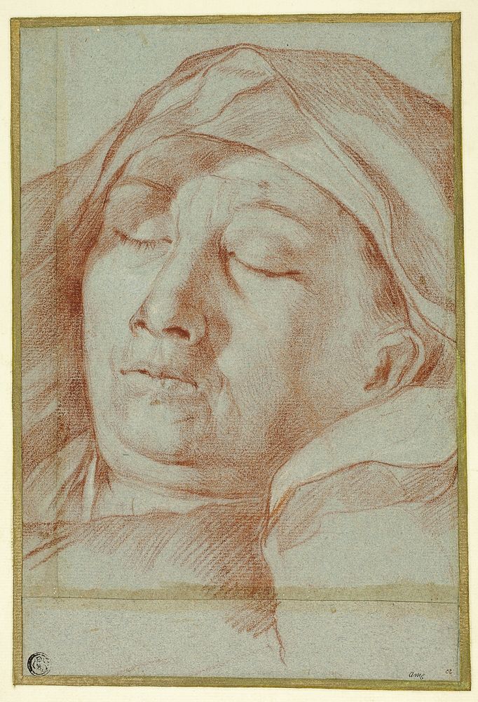 Head of a Sleeping Man by Giovanni Battista Salvi