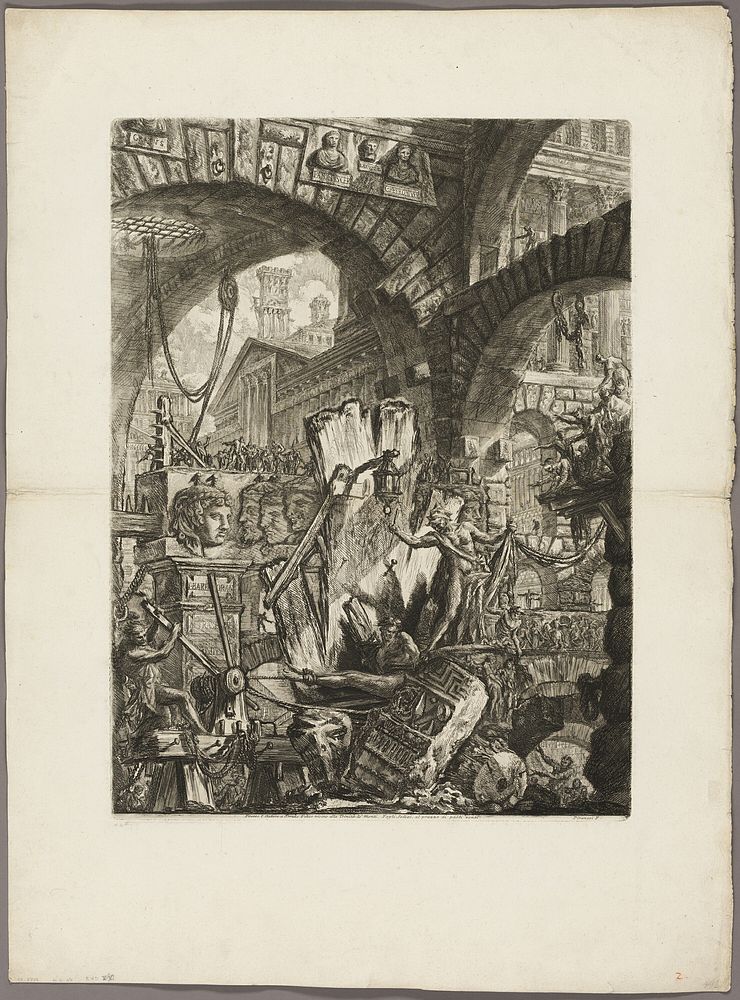 The Man on the Rack, plate 2 from Imaginary Prisons by Giovanni Battista Piranesi