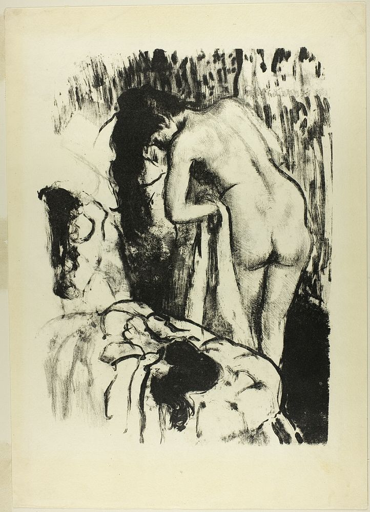Nude Woman Standing, Drying Herself by Hilaire Germain Edgar Degas