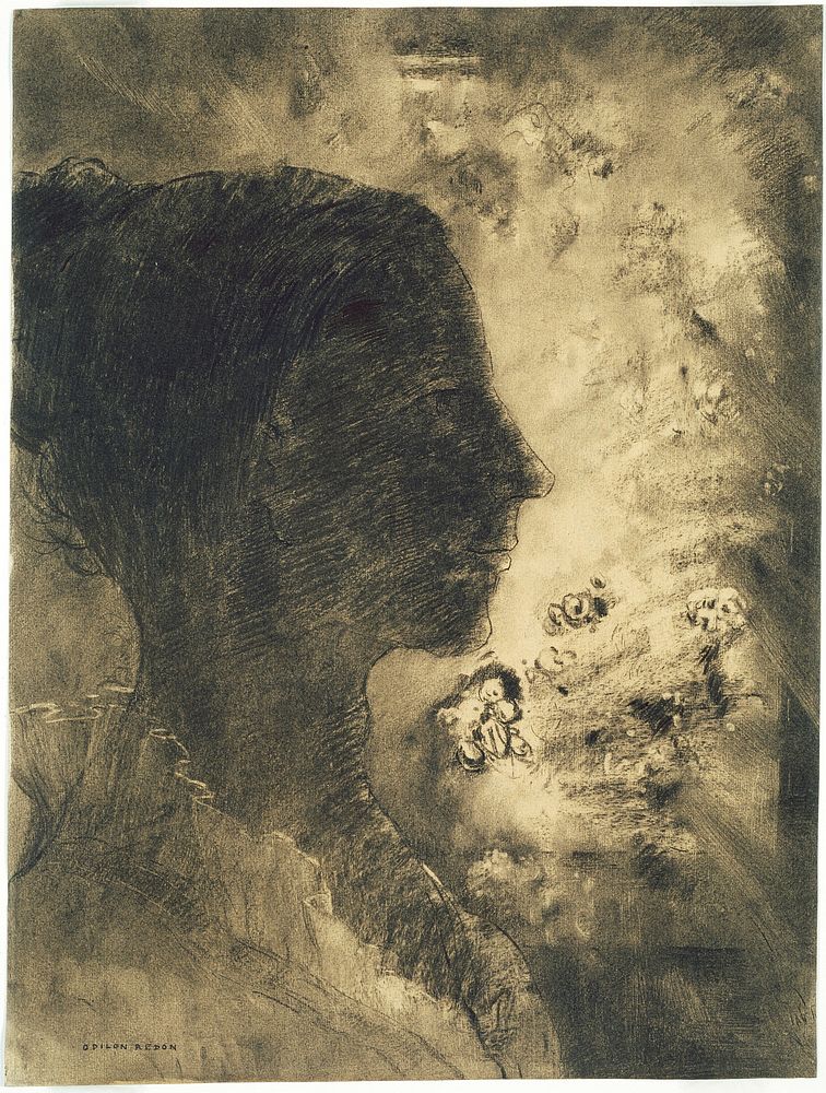 Profile of Shadow by Odilon Redon