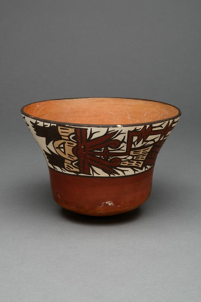 Cup Depicting a Decapitated Head by Nazca