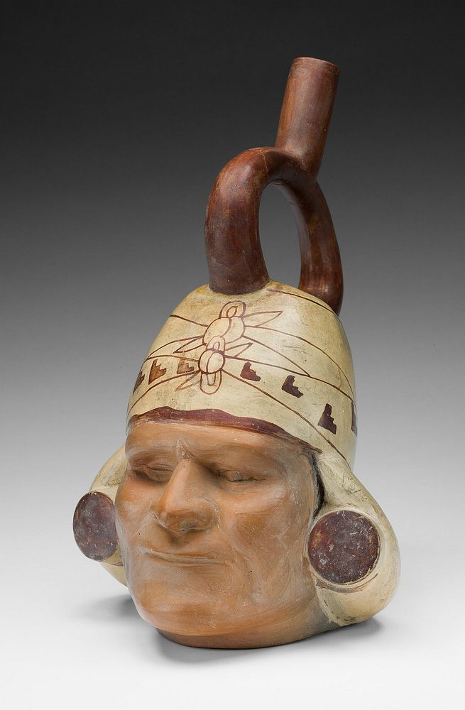 Portrait Vessel of a Ruler by Moche