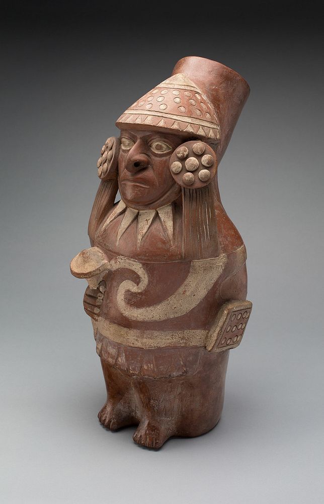 Jar in the Form of a Standing Figure by Moche