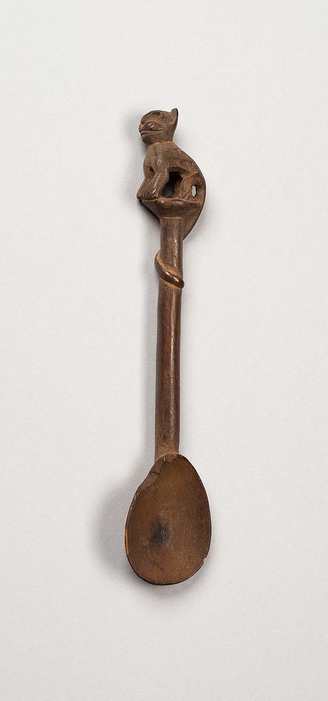 Spoon with Long-Tailed Puma on Handle by Inca