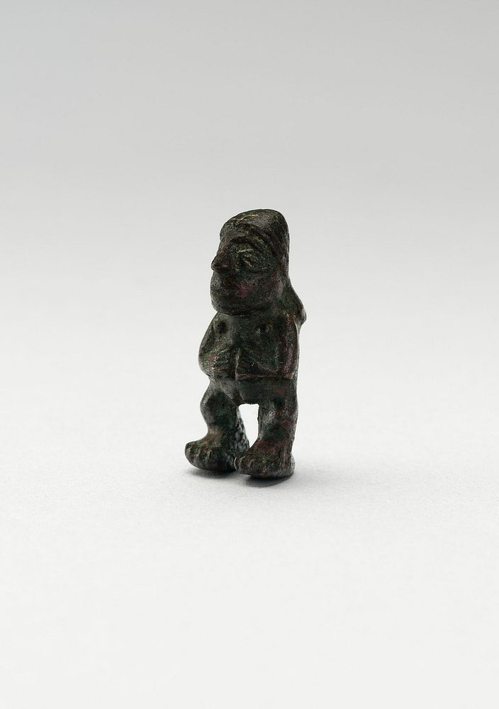Small Female Figure, Possibly a Finial for Pin or Blade by Inca