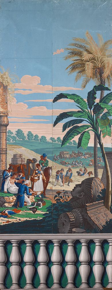 Scenic Wallpaper: The Battle of Heliopolis by Joseph Dufour (Printer)