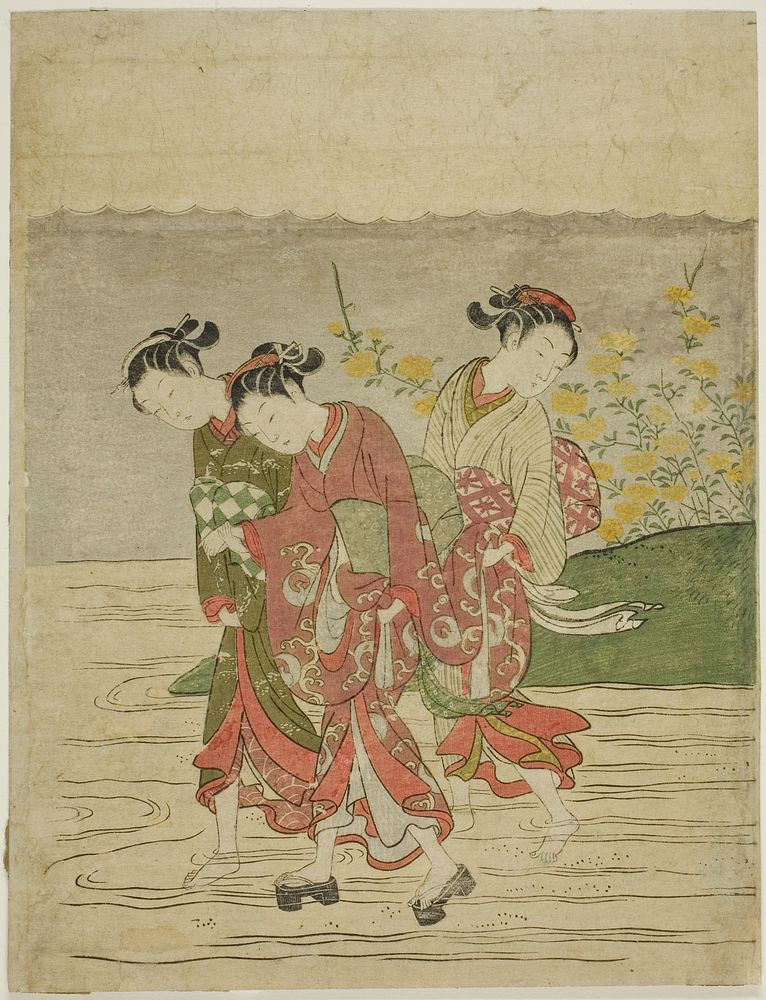 The Jewel River at Ide, from an untitled series of Six Jewel Rivers by Suzuki Harunobu